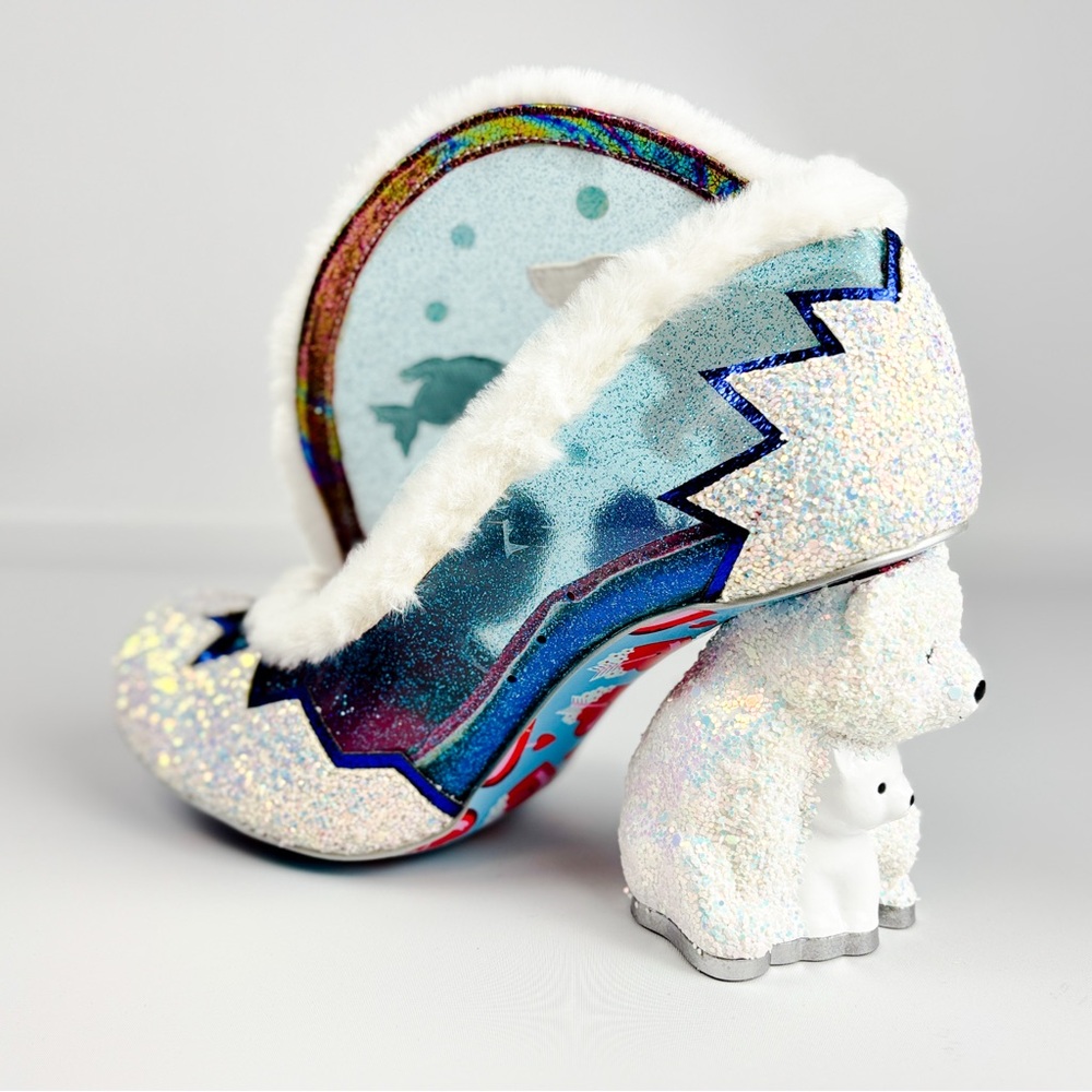 Irregular Choice “Fuzzy McFrosty” Polar Bear Heels – Winter Wonderland Collect - Picture 6 of 8